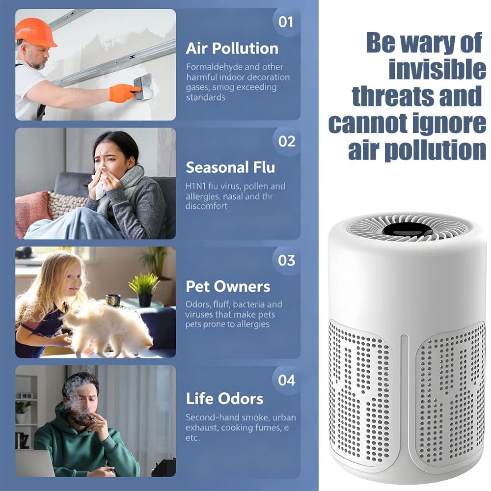 USB Air Purifier with HEPA Filter | Effective Home Air Cleaner - image 4