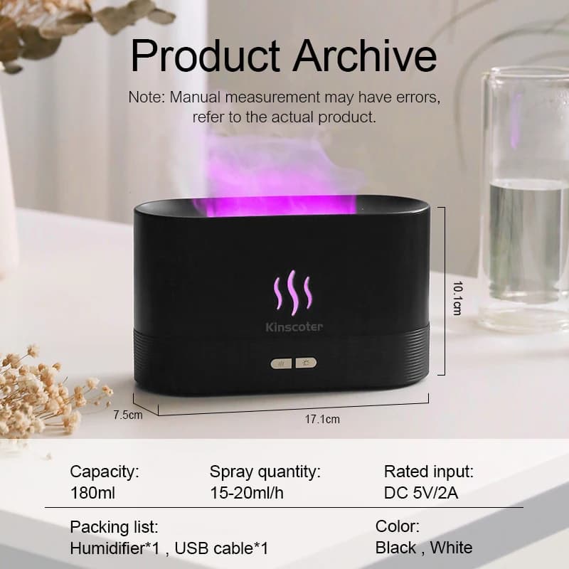 USB Desktop Flame Aroma Diffuser Humidifier - image 4