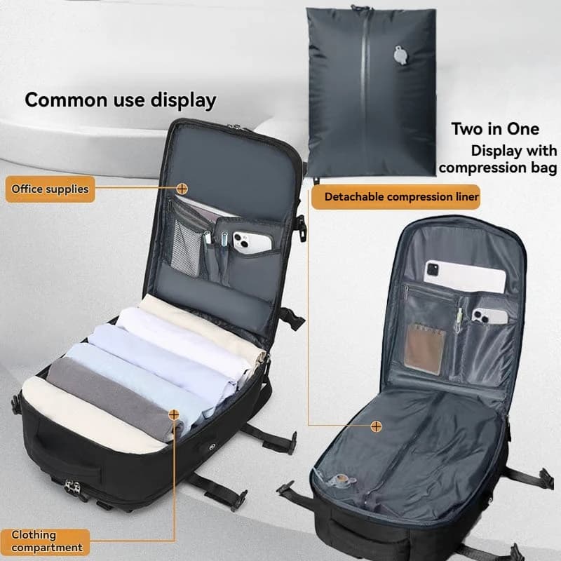 Premium Vacuum Travel Backpack with Air Cushion Technology - image 3