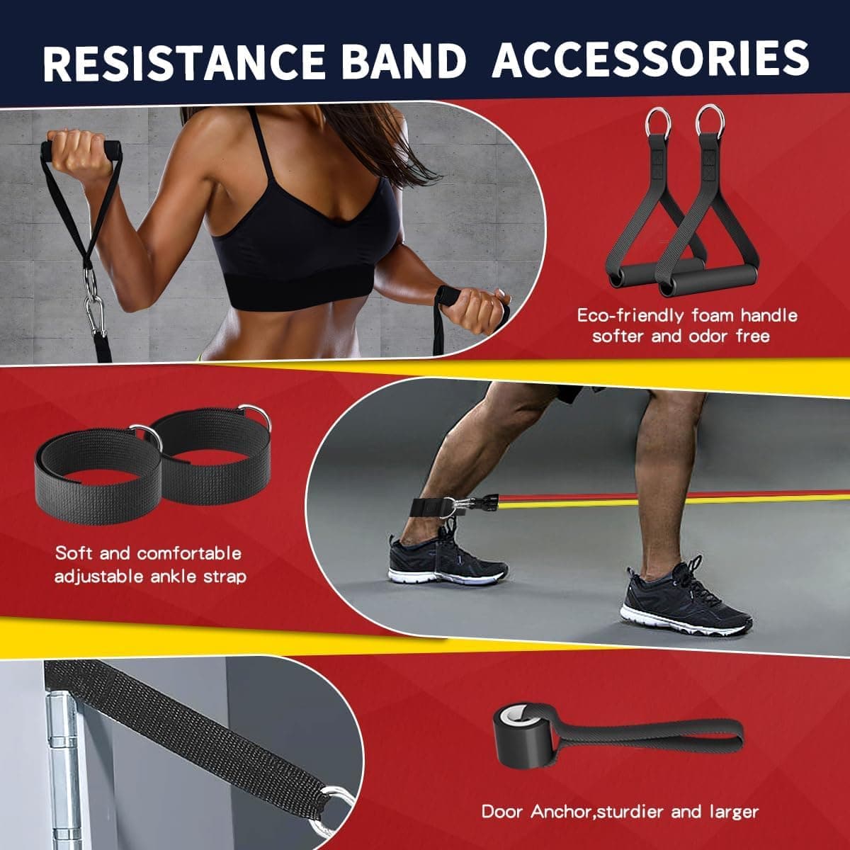 WHATAFIT Adjustable Resistance Bands for Home Workouts - image 3