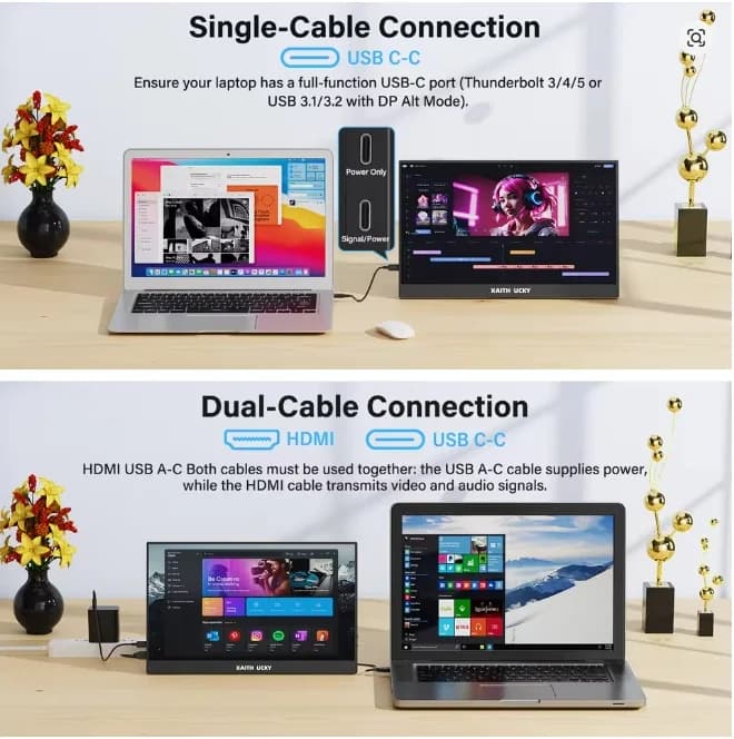 XAITH UCKY 14-inch Portable Monitor - FHD IPS Display - image 5