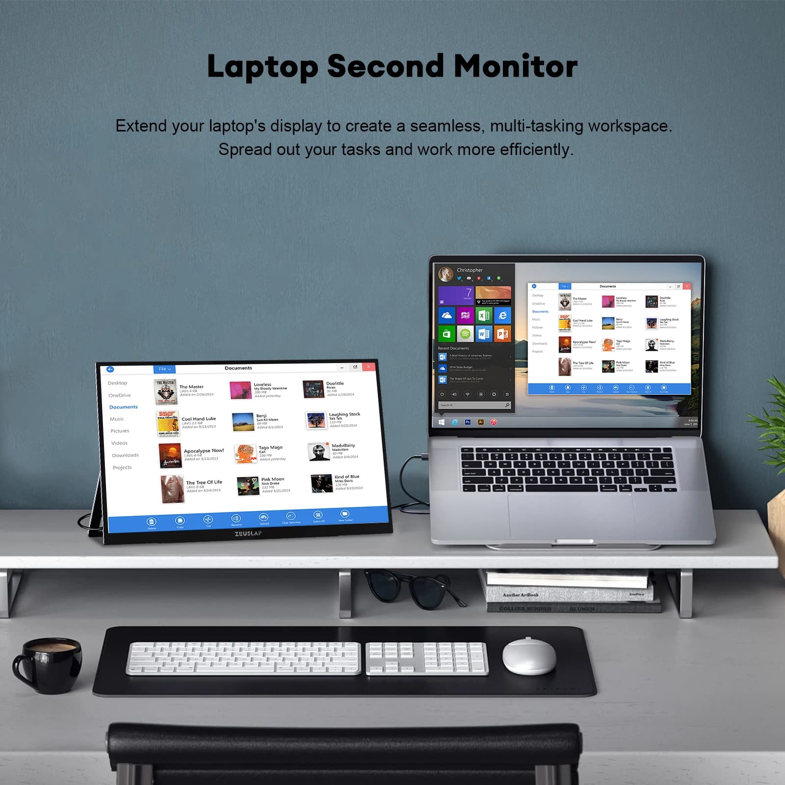 ZEUSLAP 13.3inch OLED Touch Portable Monitor - image 4