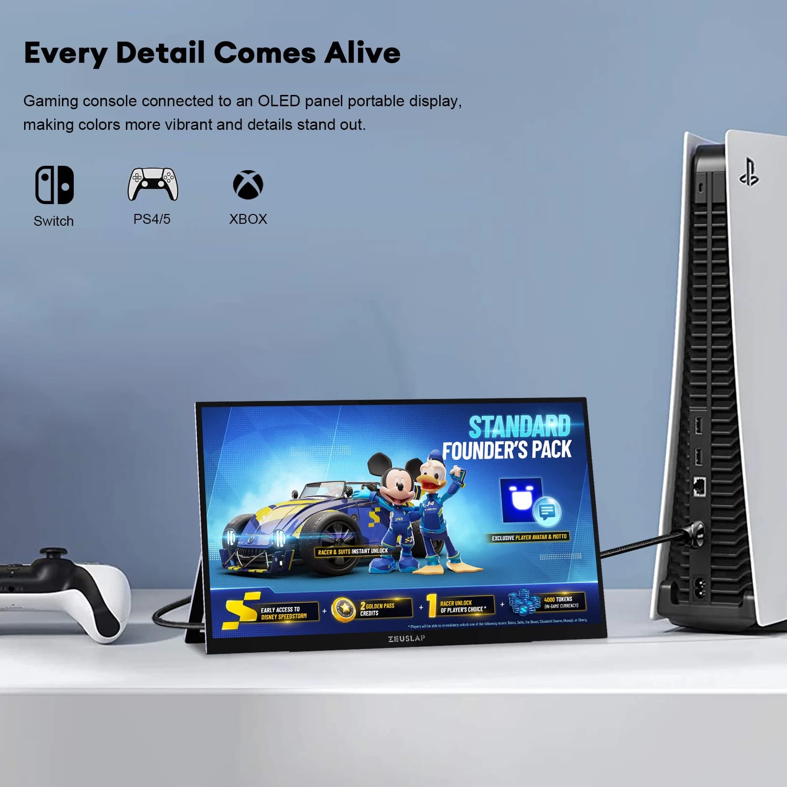 ZEUSLAP 13.3inch OLED Touch Portable Monitor - image 5