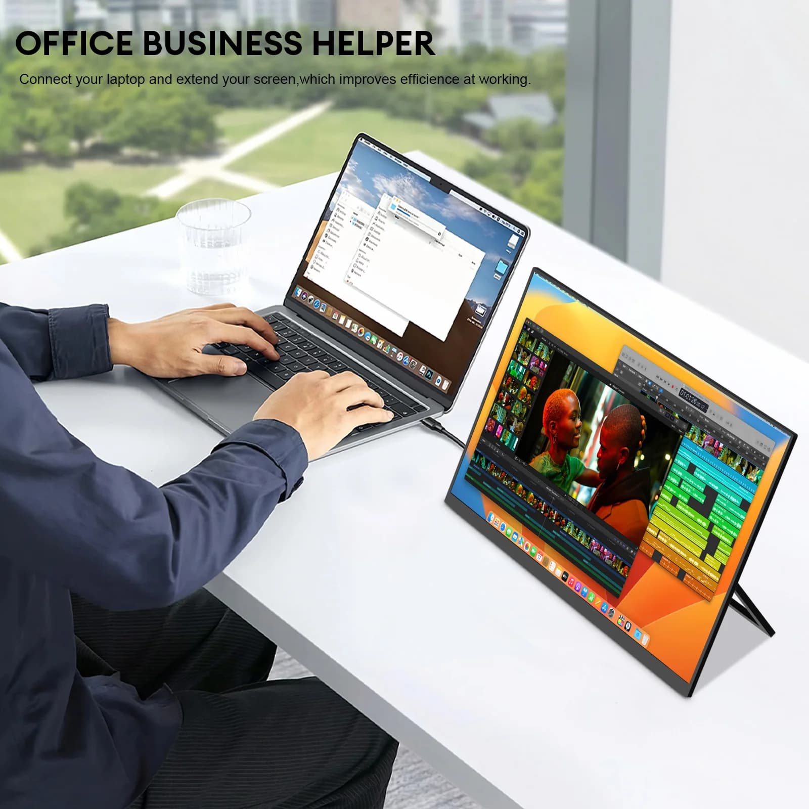 ZEUSLAP Portable Gaming Monitor - 18.5 Inch Full HD - image 5