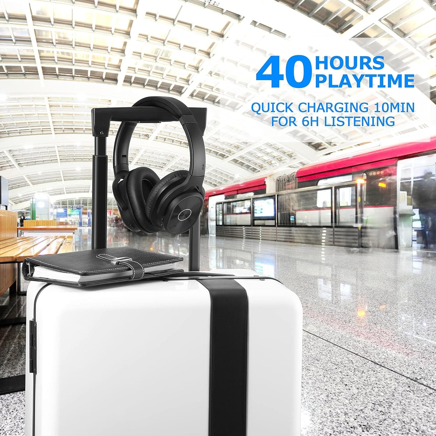 ZIHNIC Wireless Noise Cancelling Headphones - Deep Bass & Comfort - image 4