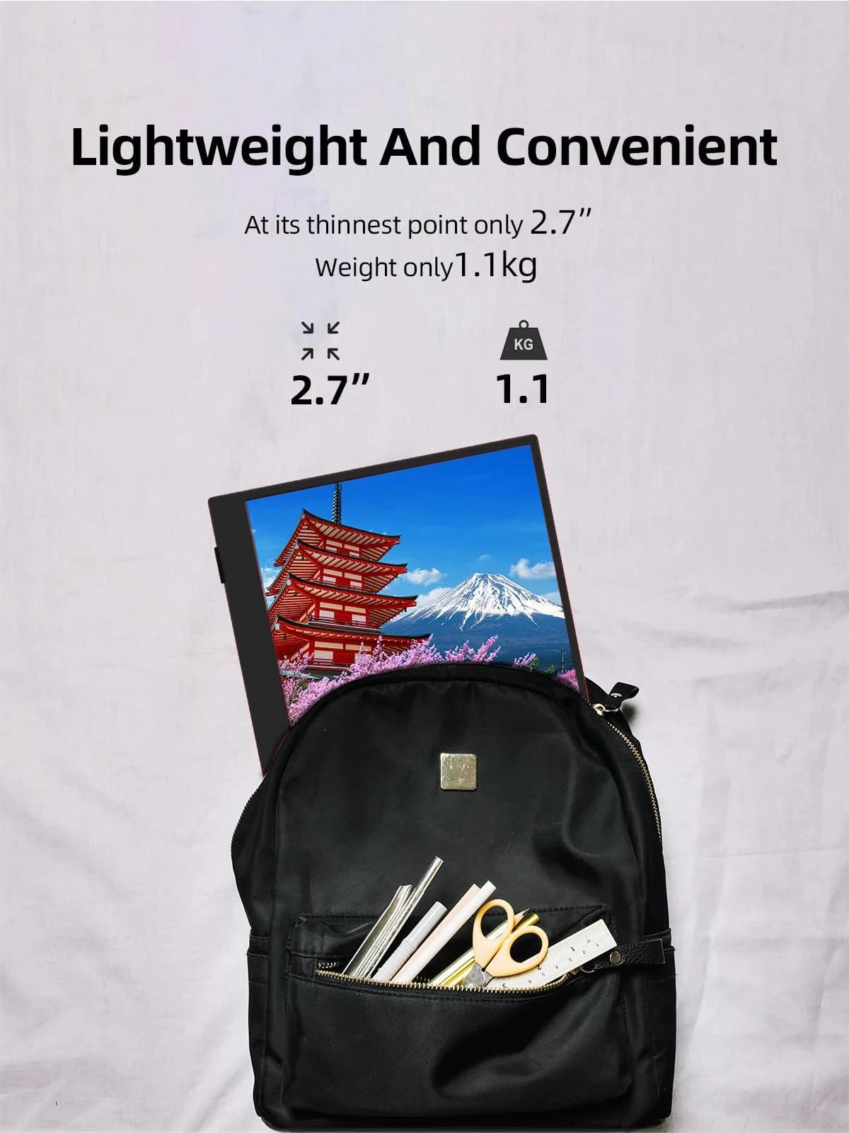 ZSUS 15.6-Inch Portable Monitor for Gaming and Work - image 2