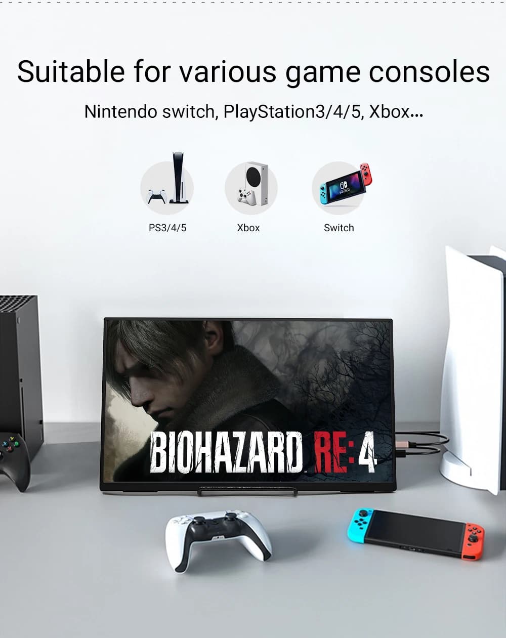 ZSUS 18-Inch Portable Monitor - 1080P HDR Display - image 5