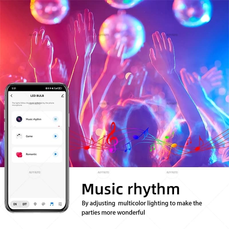 Smart Life APP Tuya LED Bulb Dimmable E27 B22 15W 18W - image 5