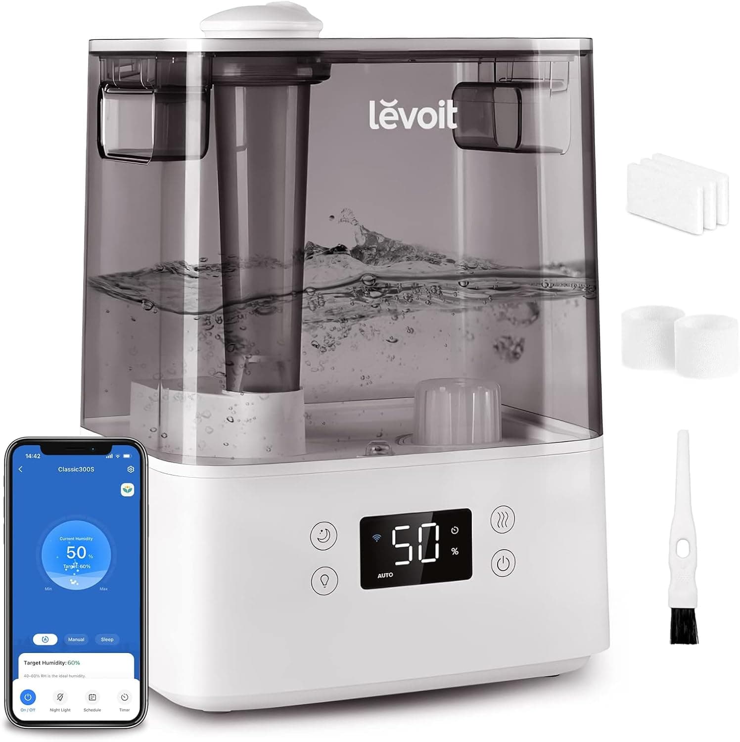 Levoit 6-Liter Top-Fill Ultrasonic Smart Humidifier