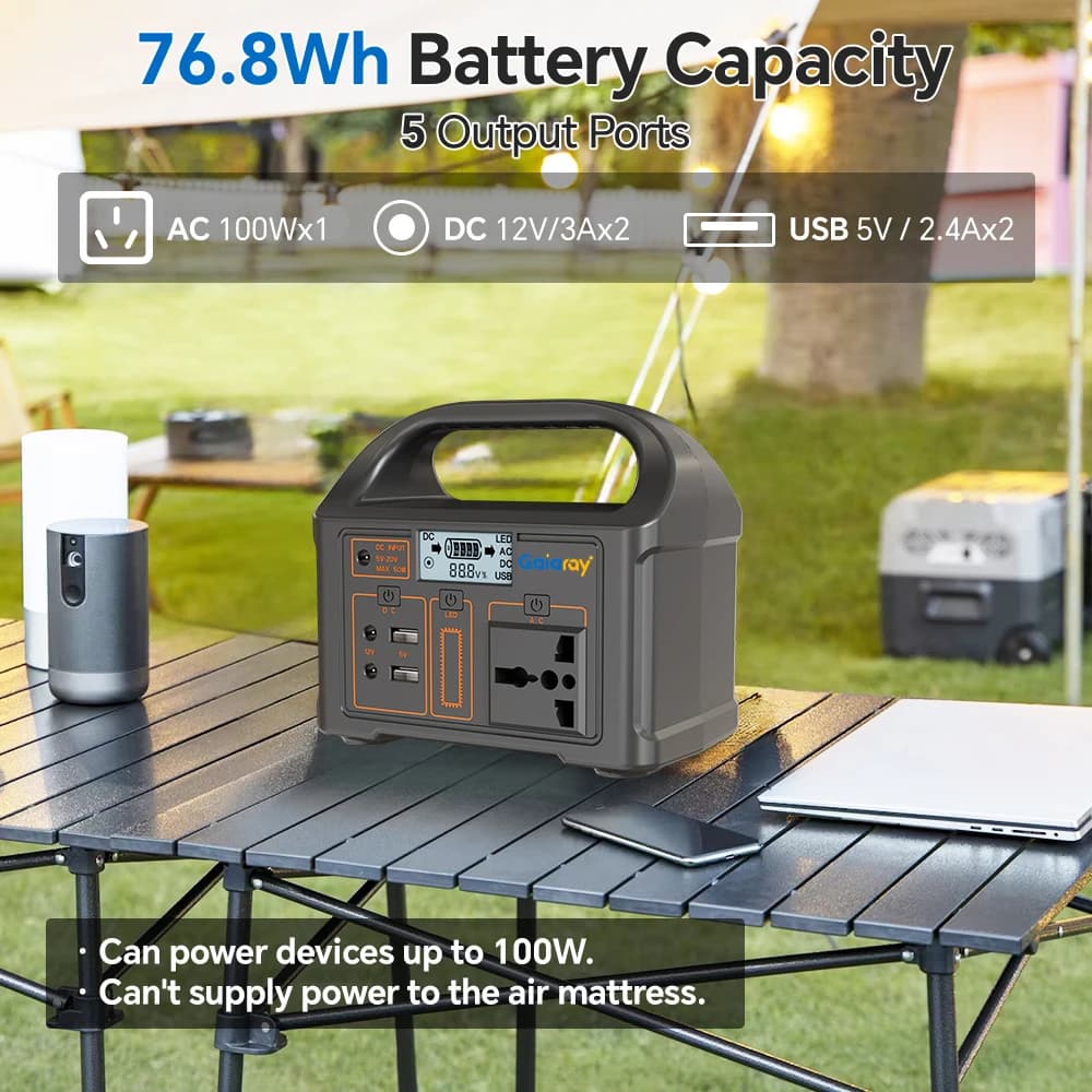 Gaiaray Portable Power Station 100W Power Bank - image 3