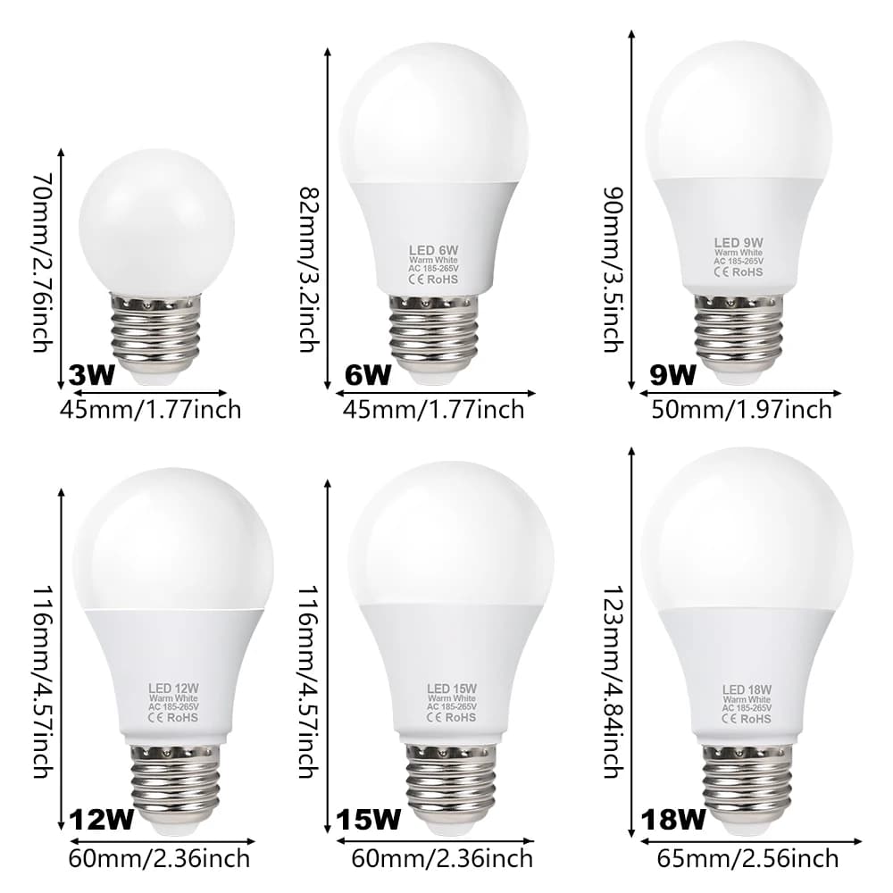 4PACK LED Light Bulbs E27 Spotlights - image 2