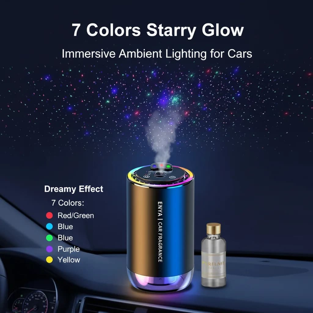 RGB Car Air Freshener Aroma Diffuser - image 2