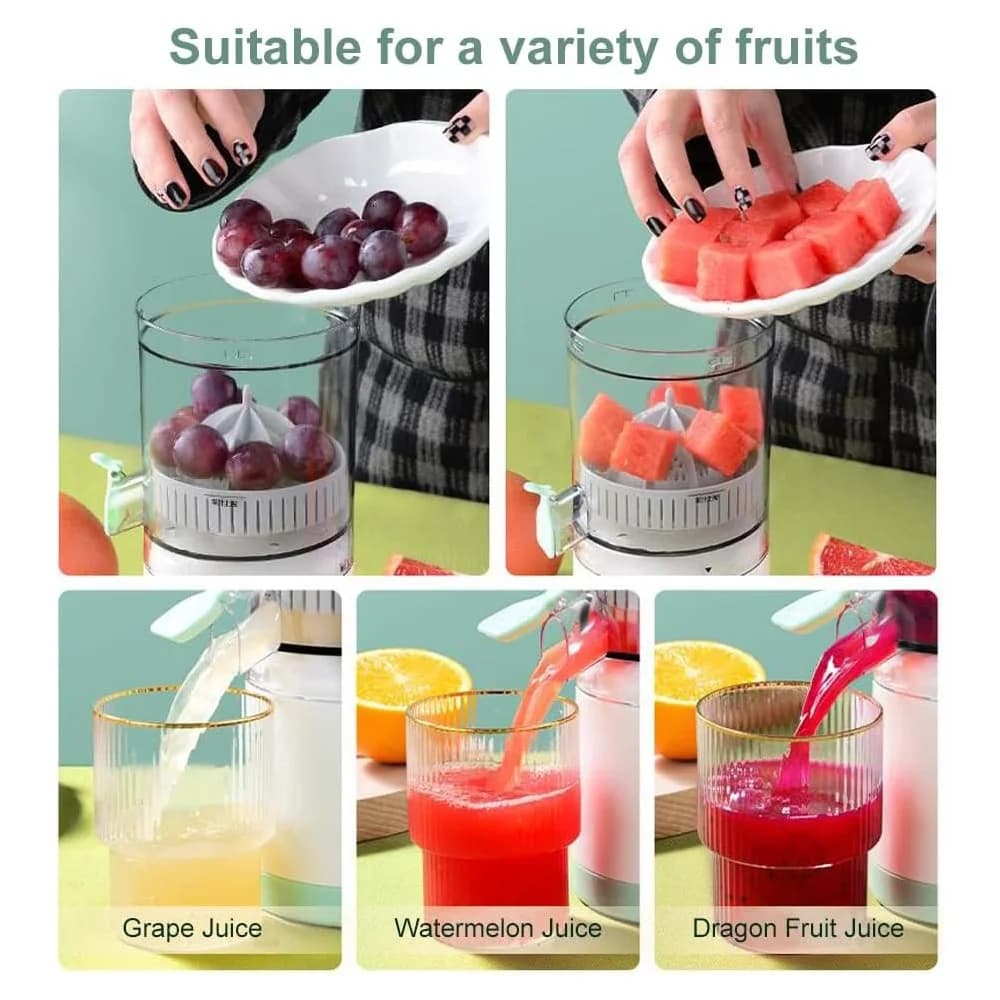 Portable Citrus Juicer with Cleaning Brush - image 3