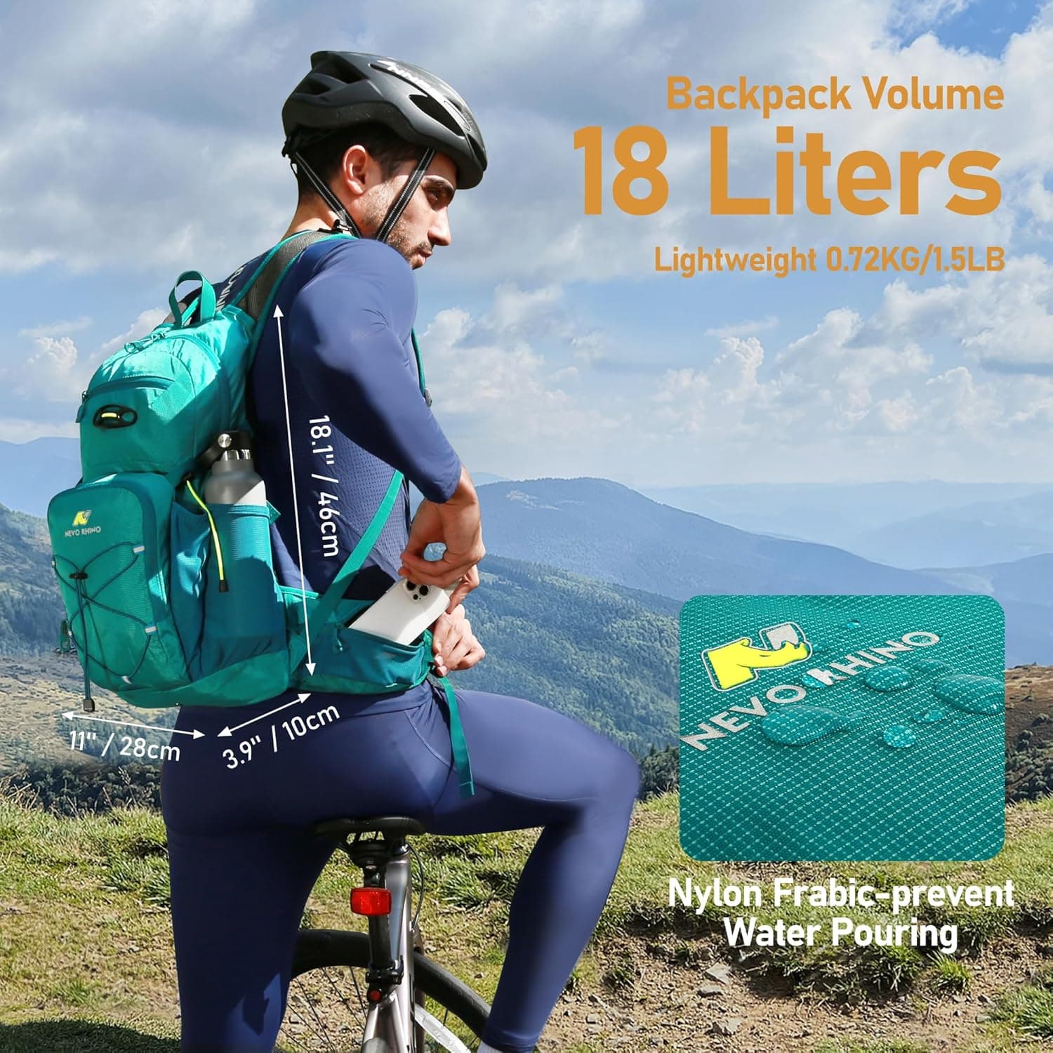 N NEVO RHINO 18L hydration backpack with 3L bladder - image 2