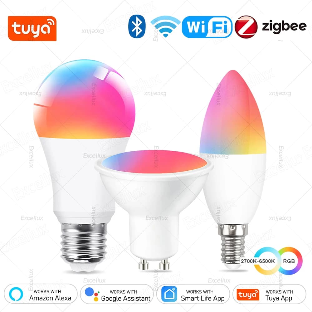 Tuya Smart LED Light Bulb E27 E14 GU10