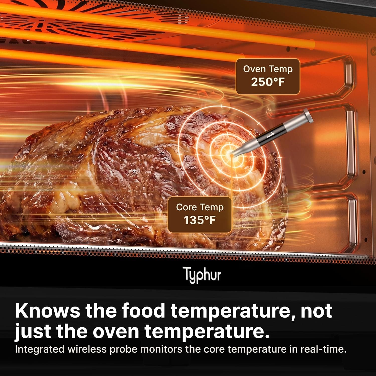 Typhur Sync countertop air fryer toaster oven with probe - image 2