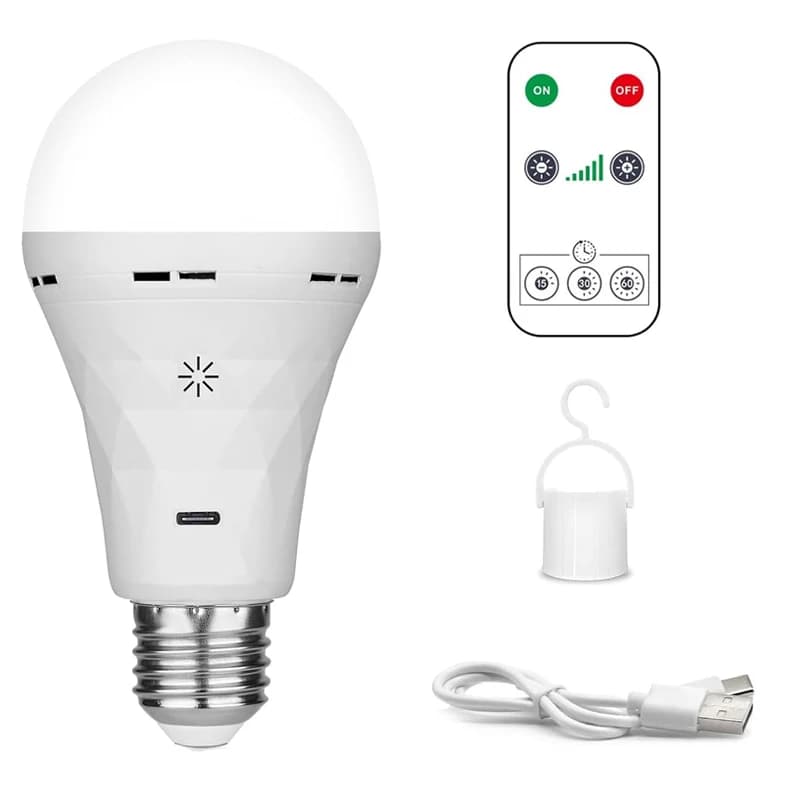 USB LED Bulb E27 Rechargeable Light Bulb