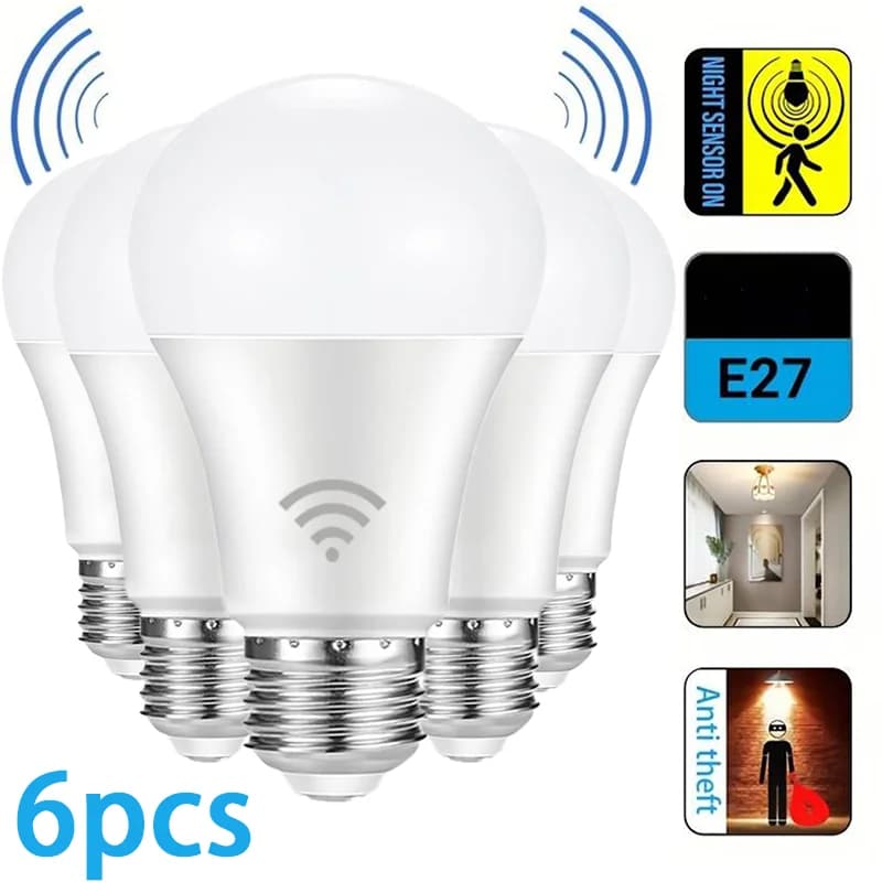 Radar Motion Sensor Light Bulb E27 LED Lamp