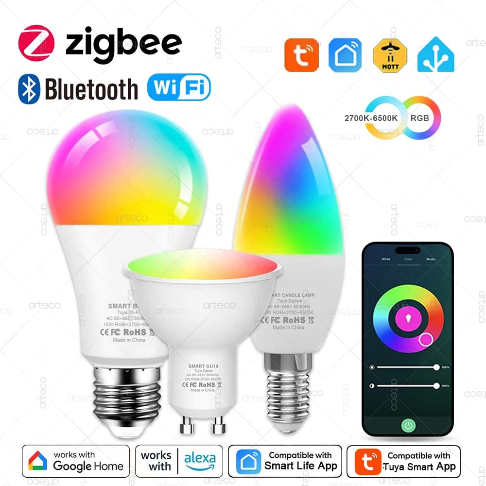 Tuya E27 GU10 E14 Smart LED Bulb