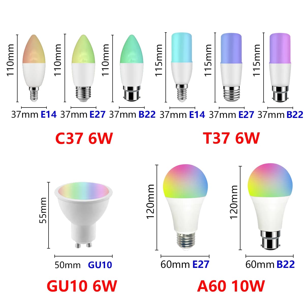 Voice Control Smart RGB Light Bulb - image 3