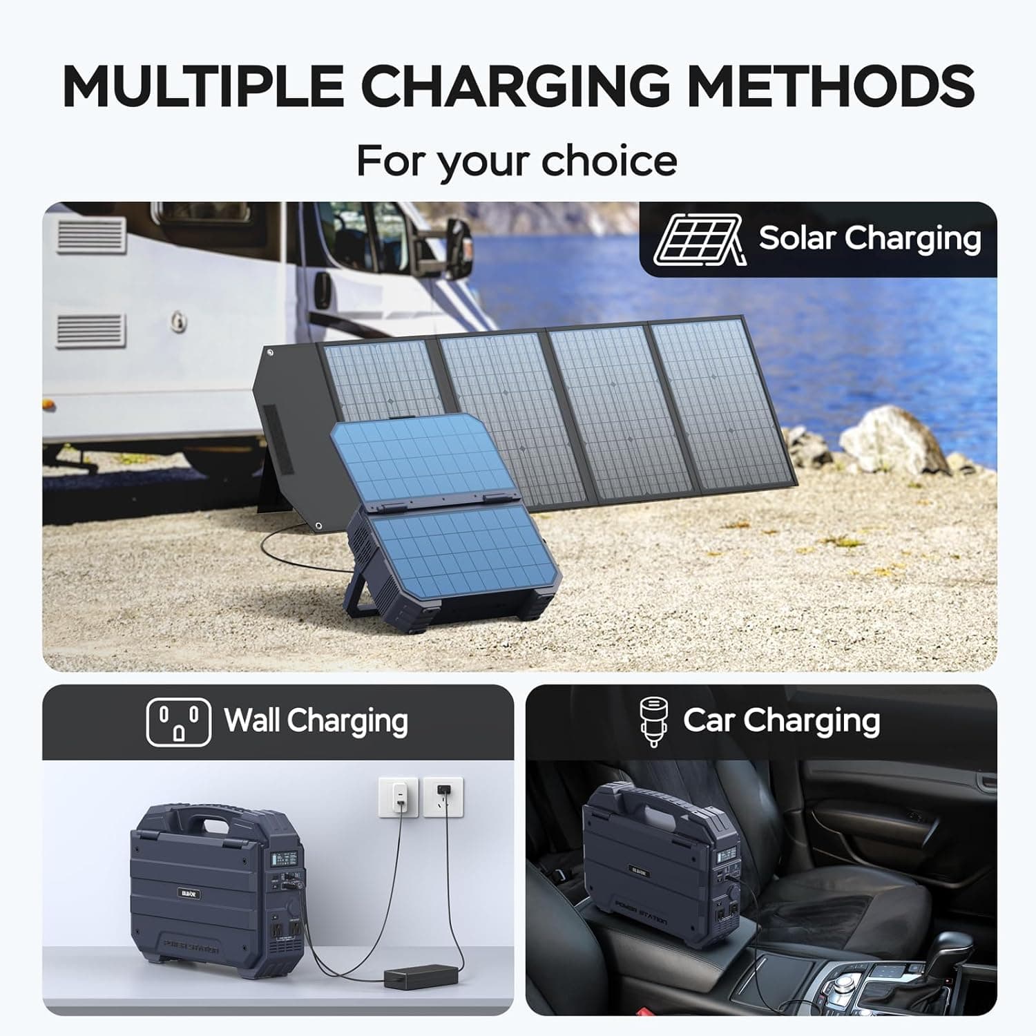 BLAVOR 1600W Portable Power Station with Built-in Solar - image 5