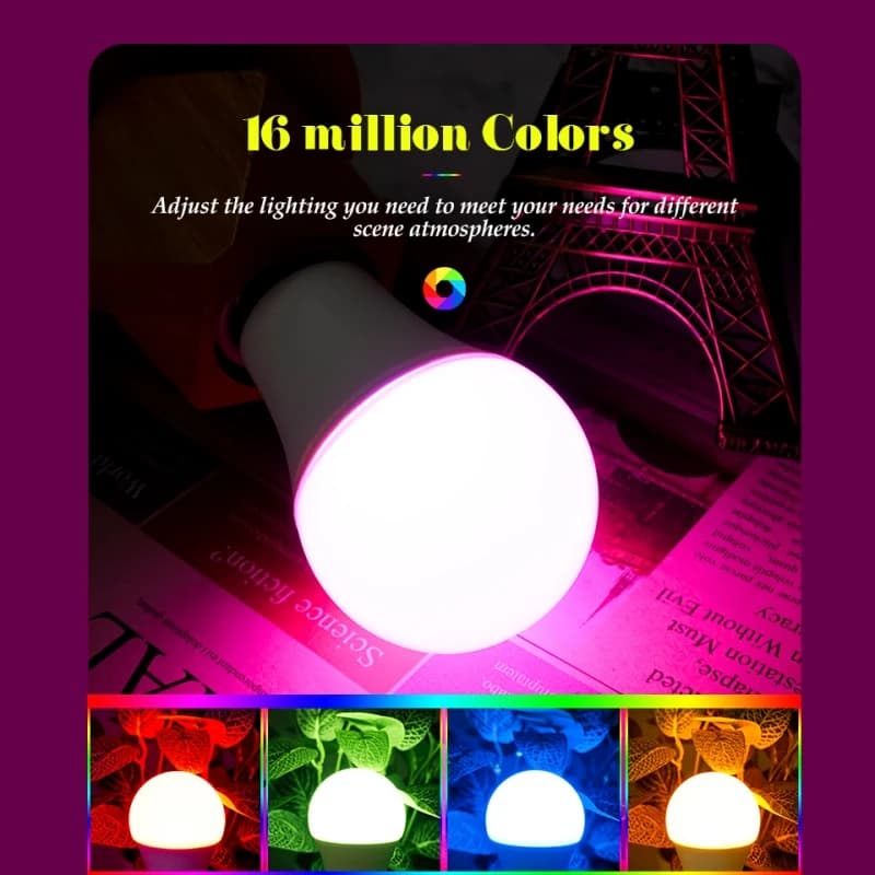 LED RGB Bulb Remote Control Lighting - image 3