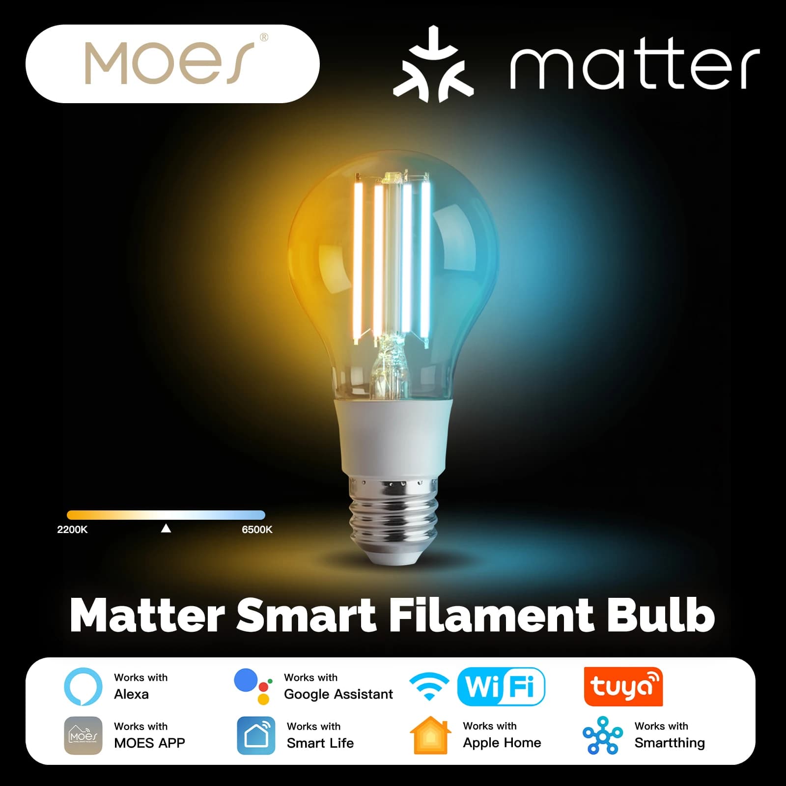 MOSE Smart Filament Bulb E27