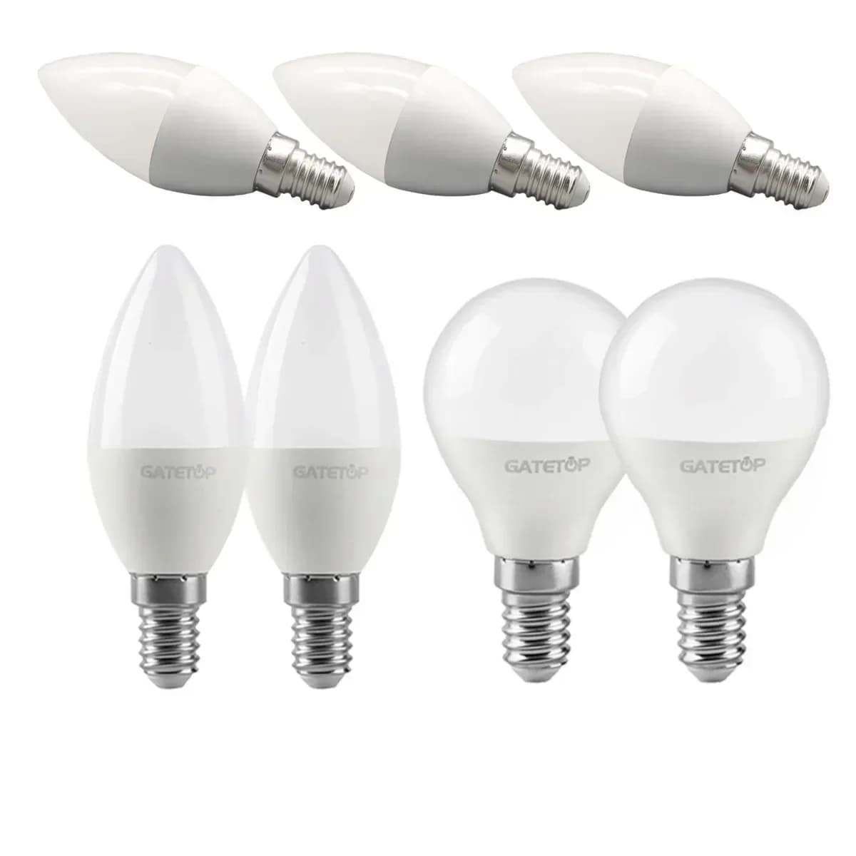 Mini E14 LED Light Bulbs 5W G45 C37