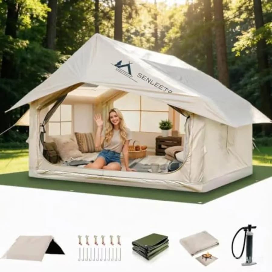 Large Inflatable Camping Tent by Unbranded