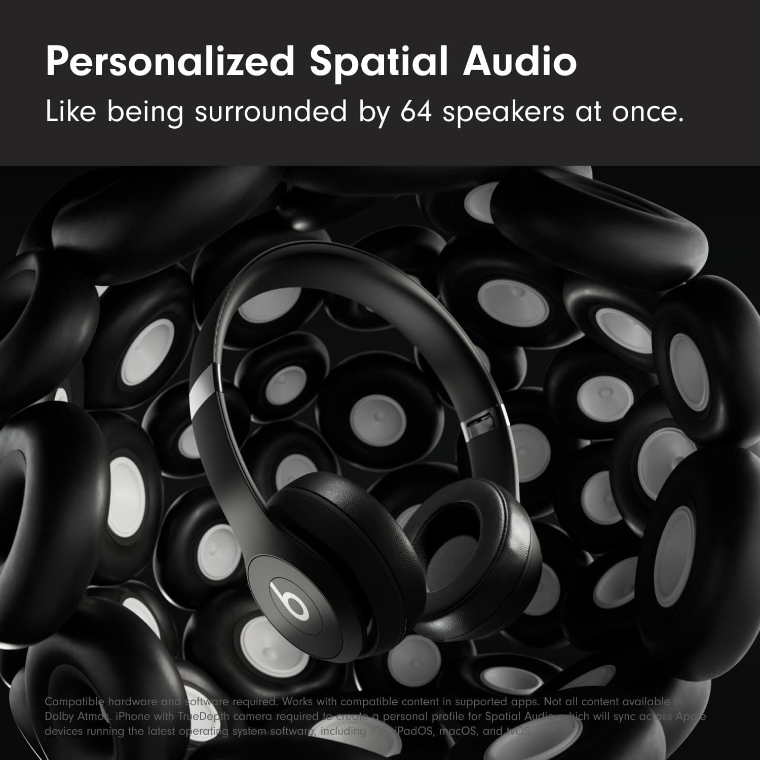 Beats Solo 4 Wireless On-Ear Headphones in Matte Black - image 4