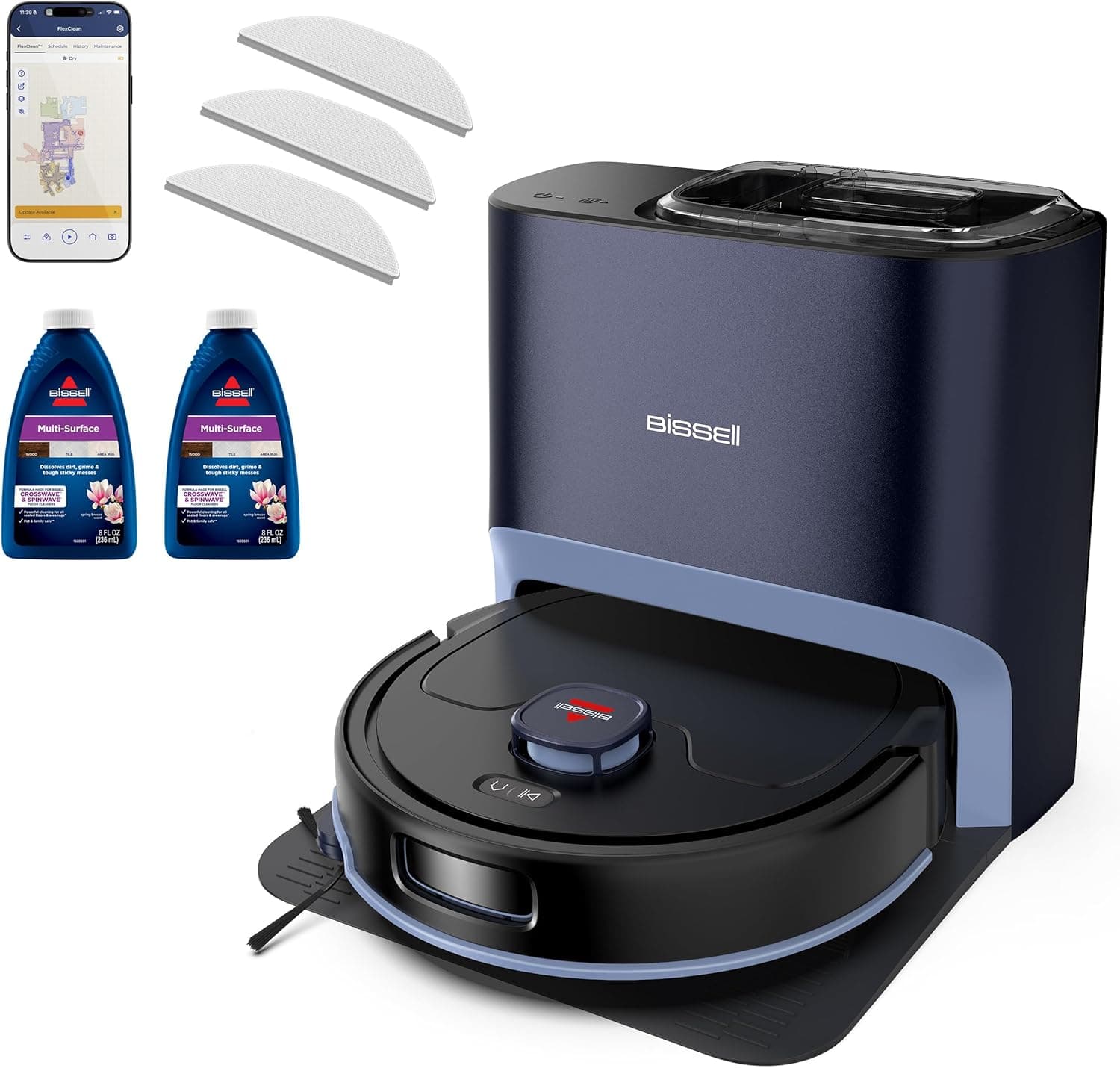 Bissell FlexClean FurForce robot vacuum and mop with LiDAR