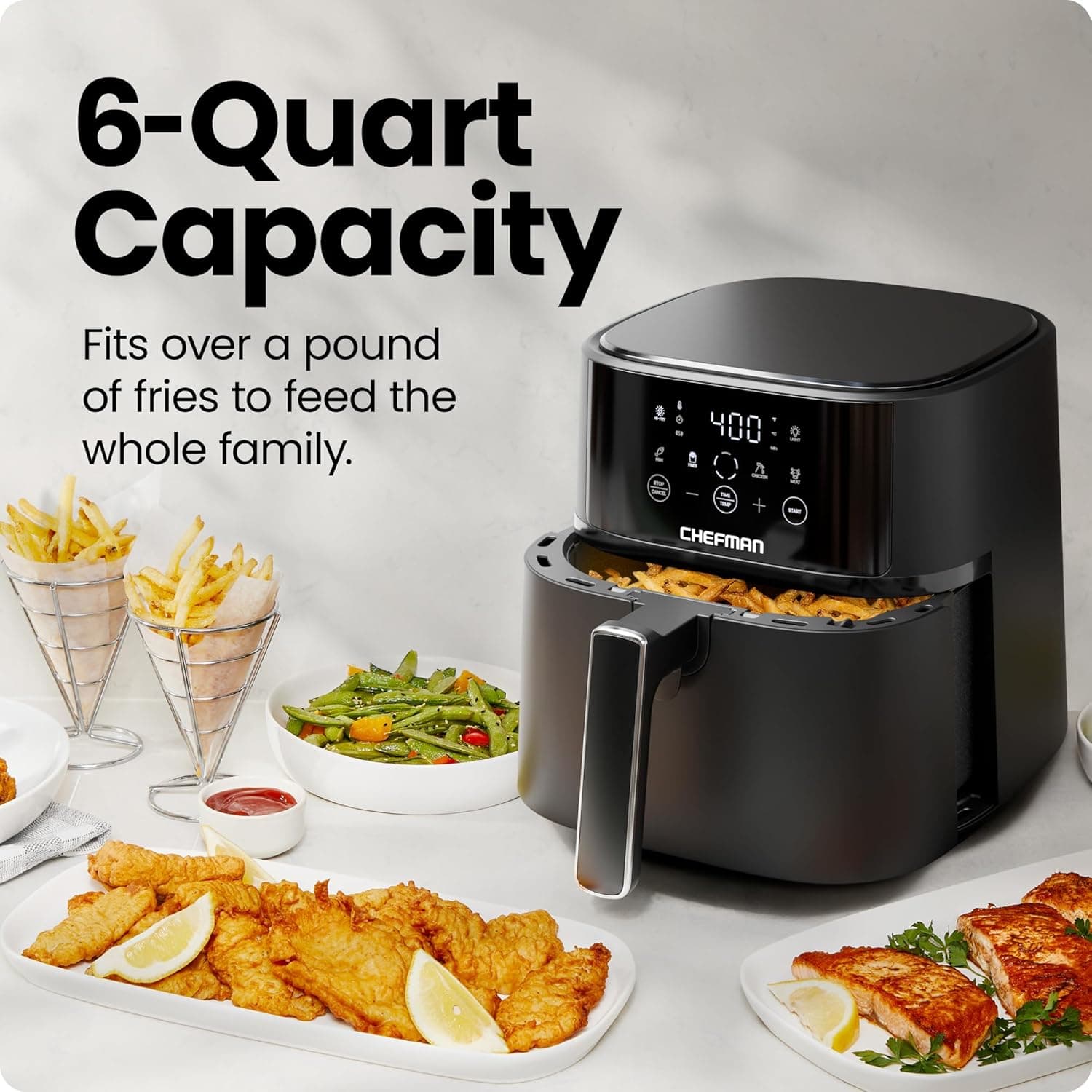Chefman 6-Quart Digital Air Fryer with Touchscreen - image 3