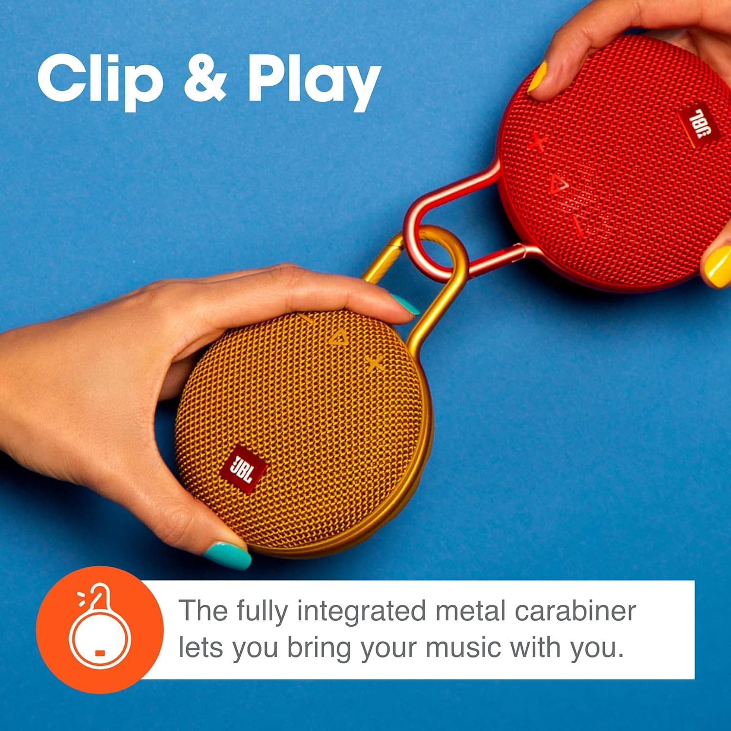 JBL Clip 3: Portable Waterproof Bluetooth Speaker - image 3
