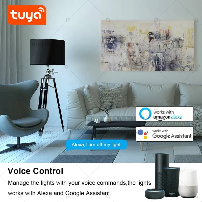 Tuya Smart LED Bulb E27 B22 WiFi Voice Control - image 3