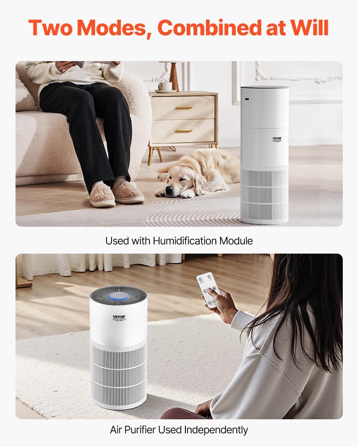 VEVOR 2-in-1 Air Purifier with Humidifier, True HEPA 11 Filter - image 5