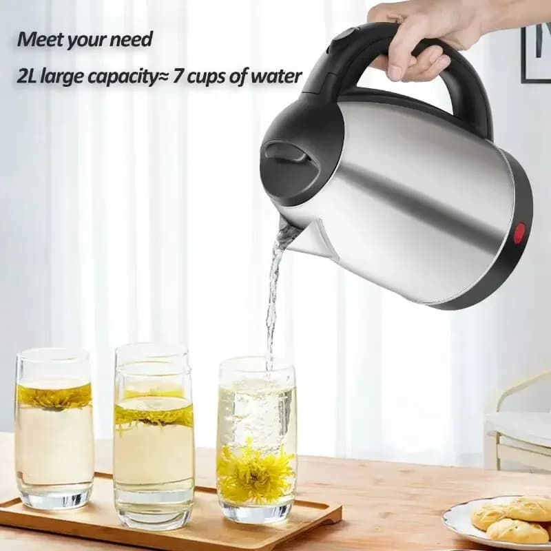 2L Food-grade Stainless Steel Electric Kettle - image 2