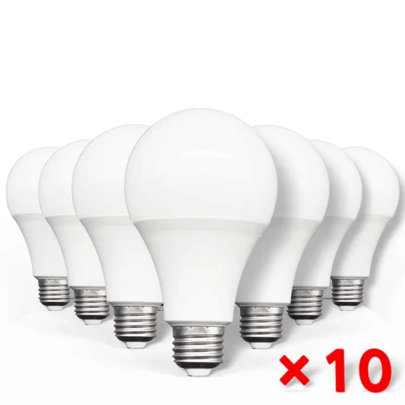 LED Bulb Lamps E27 10pcs 20W 18W 15W 12W 9W 5W 3W