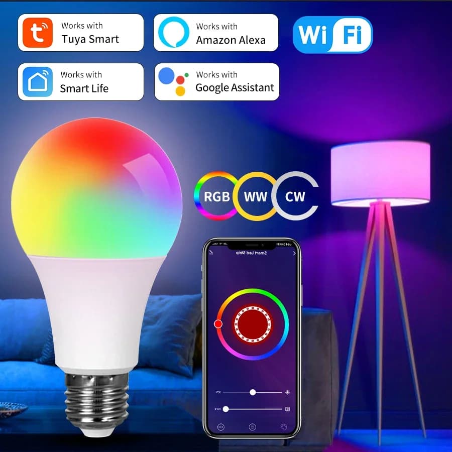 Tuya Smart WiFi LED Light Bulbs E27