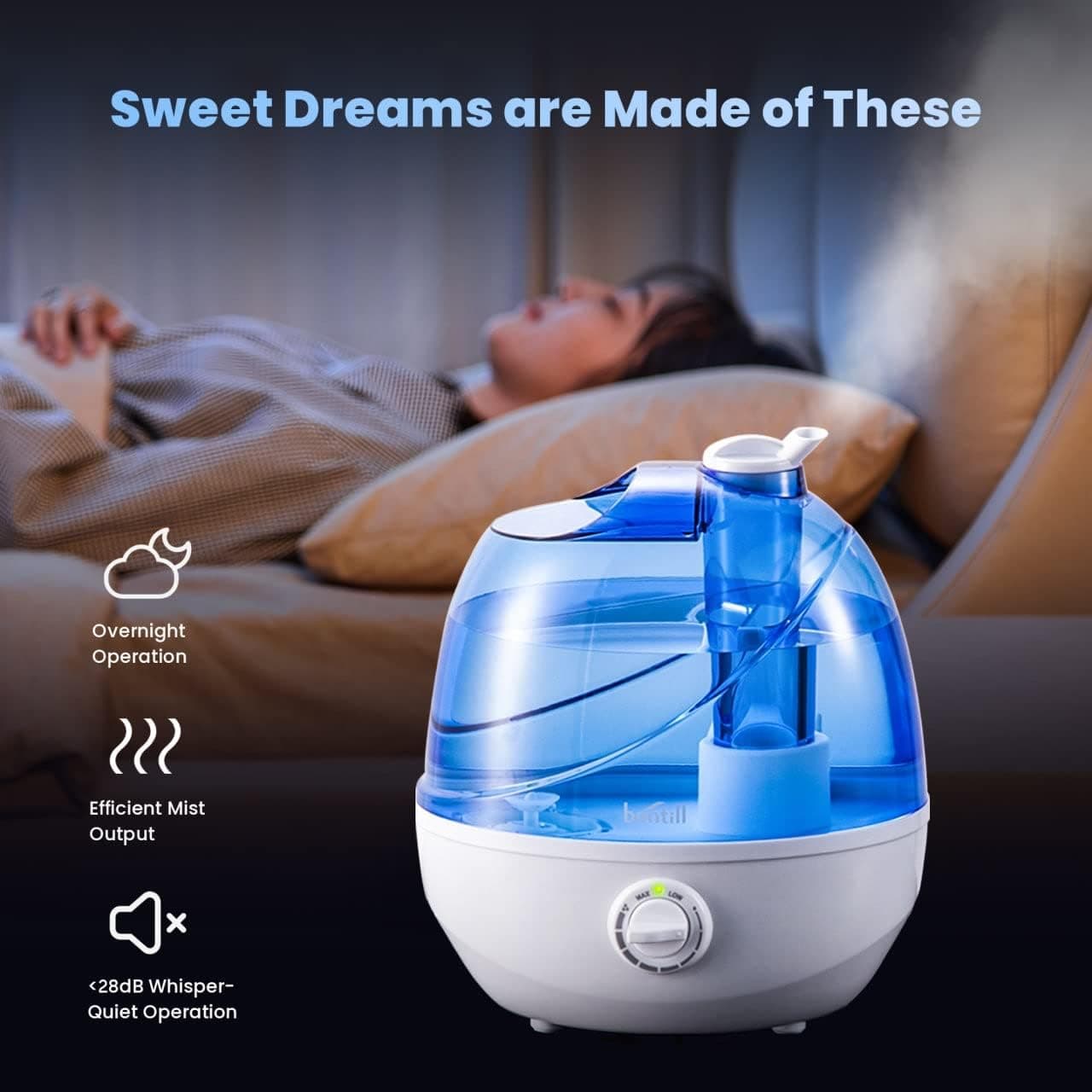 bontill 2.5L Cool Mist Humidifier for Bedroom and Nursery - image 4