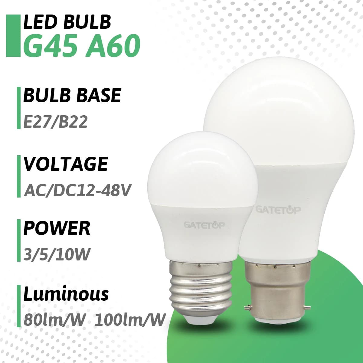 LED Low Voltage Light Bulbs for E27 B22 Base - image 2