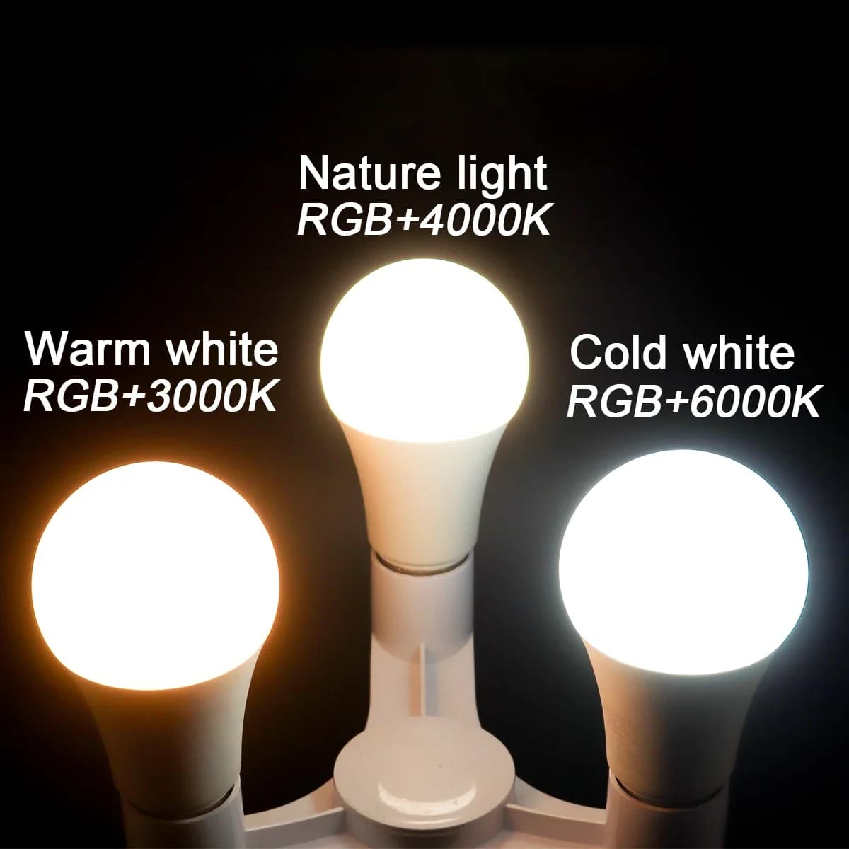 Smart RGBW LED Bulb Spotlight E27 E14 B22 GU10 - image 5