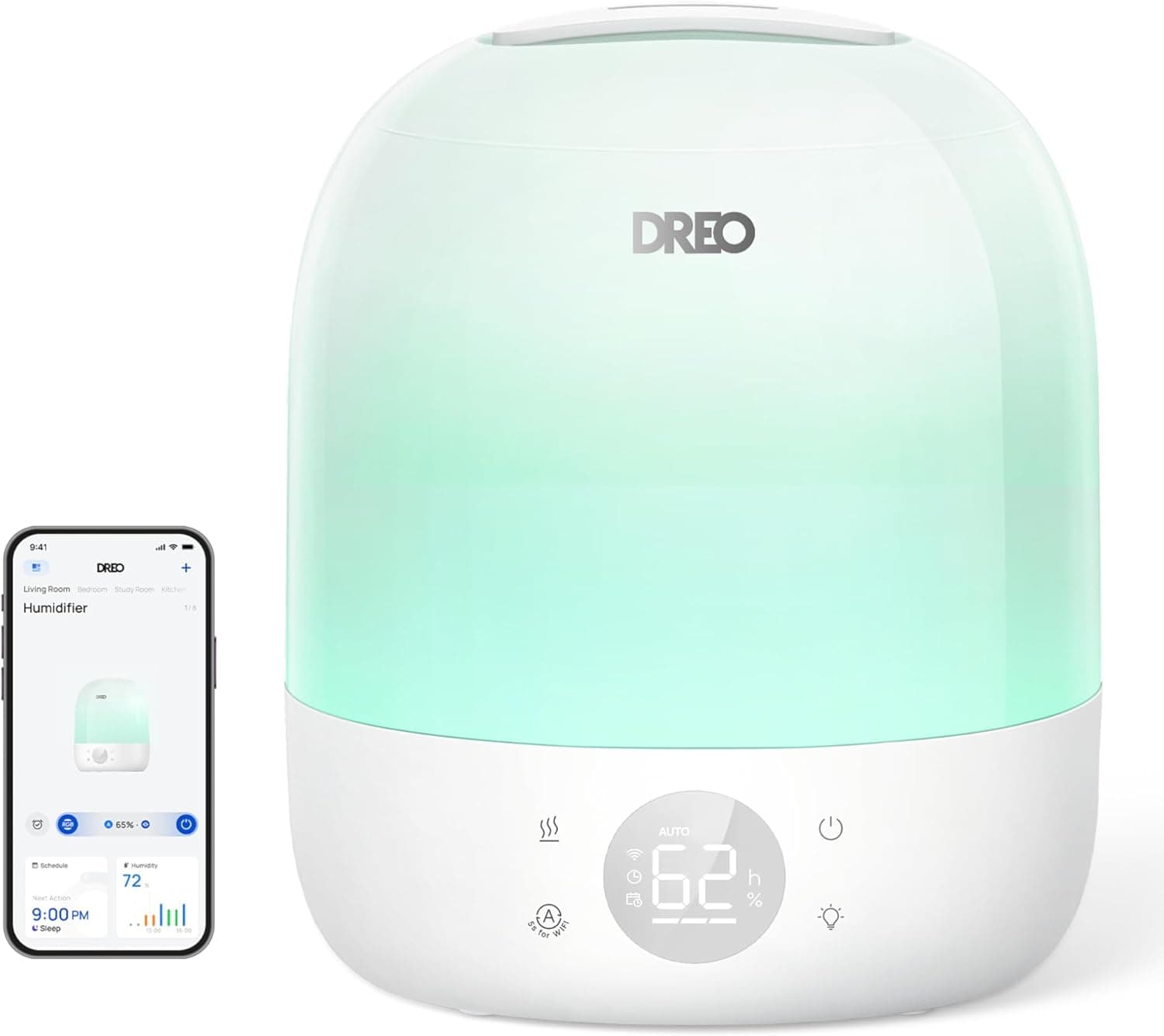 DREO HM409S Smart Cool Mist Humidifier with Night Light