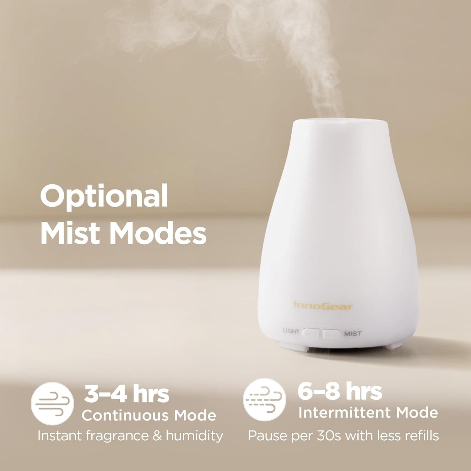 InnoGear Ultrasonic Essential Oil Diffuser for Bedroom - image 3