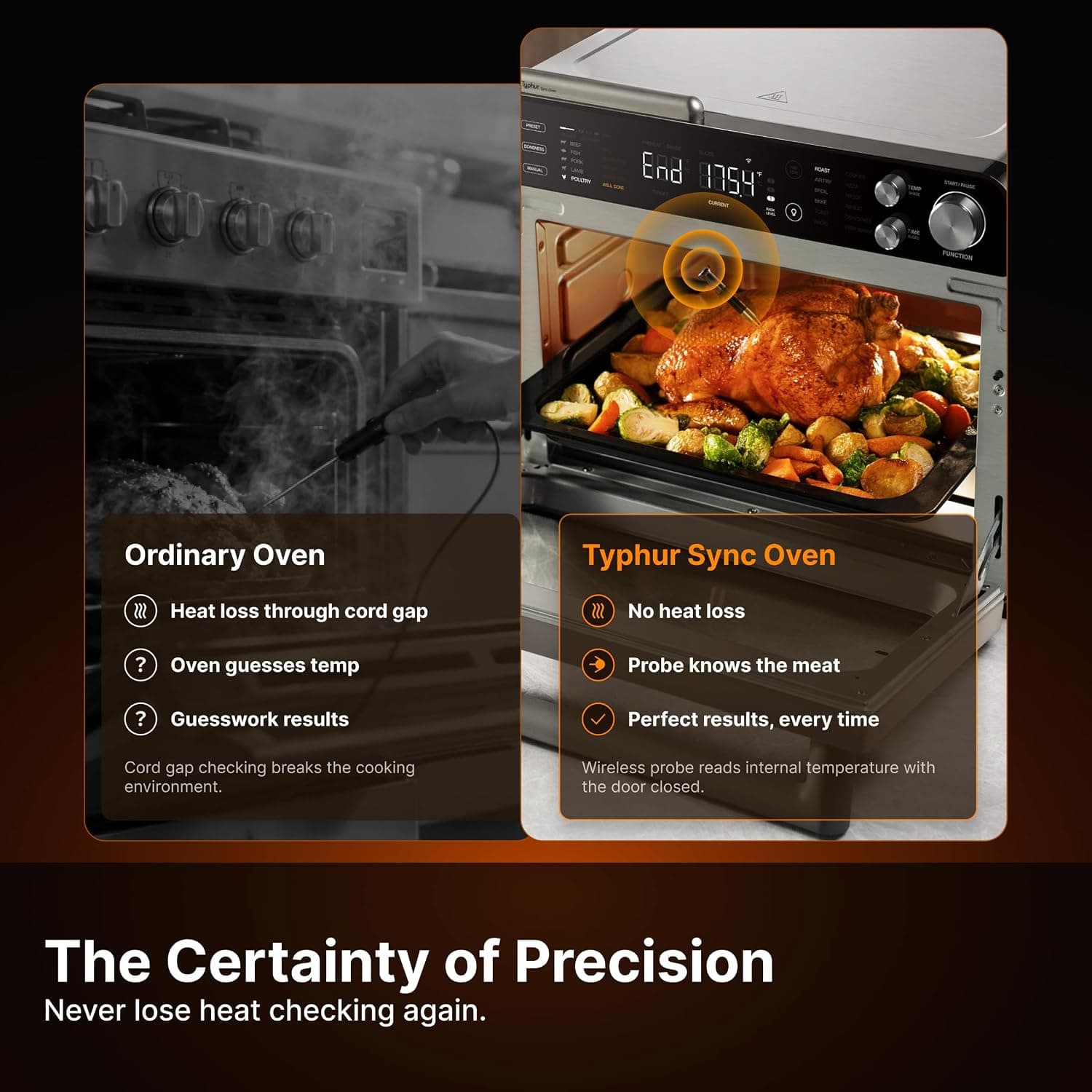Typhur Sync countertop air fryer toaster oven with probe - image 5