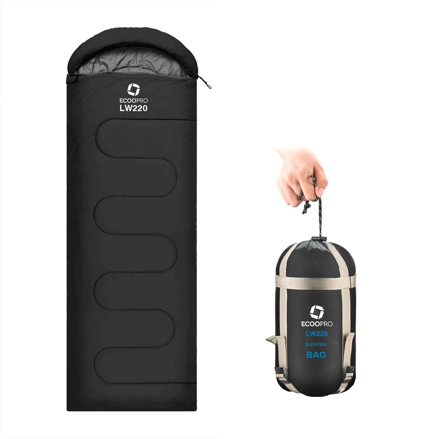ECOOPRO Lightweight Waterproof Sleeping Bag for Campers