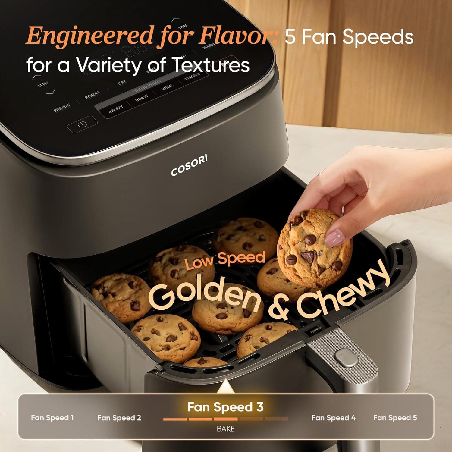 Cosori TurboBlaze 6-Quart Ceramic Basket Air Fryer - image 5