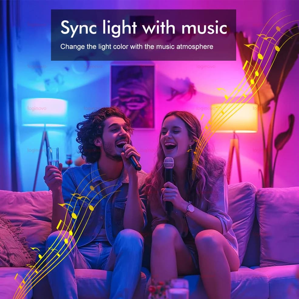 LED Light Bulb E27 RGB Dimmable for Smart Home - image 4