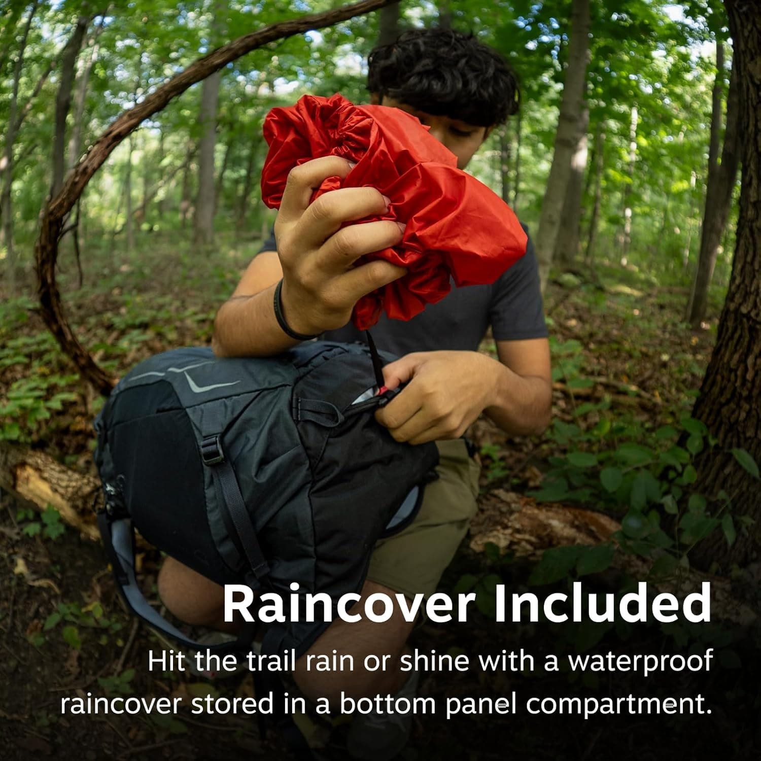 Osprey Hikelite 18L hiking backpack with rain cover - image 5