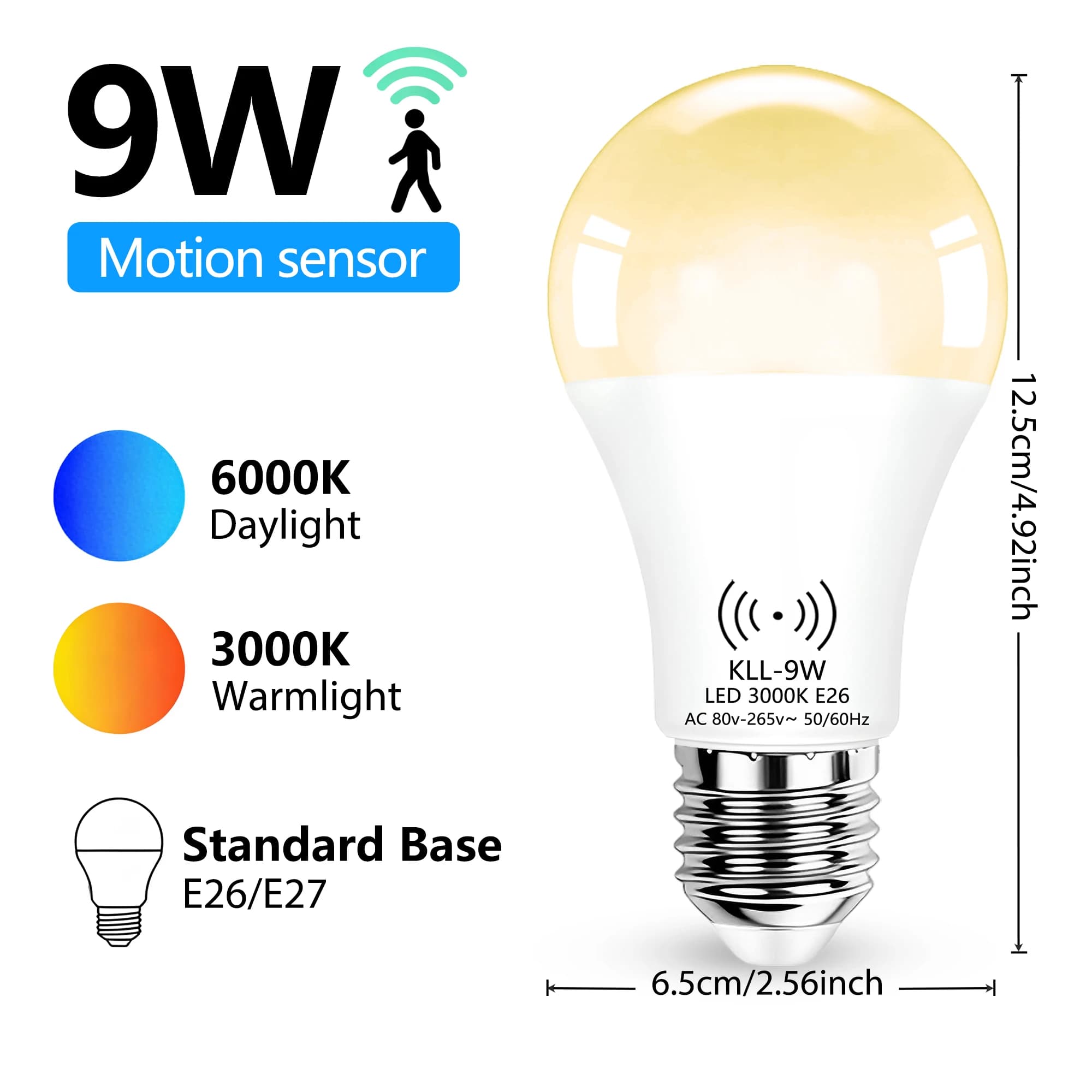 Motion Sensor Light Bulbs - Smart Lamp - image 2