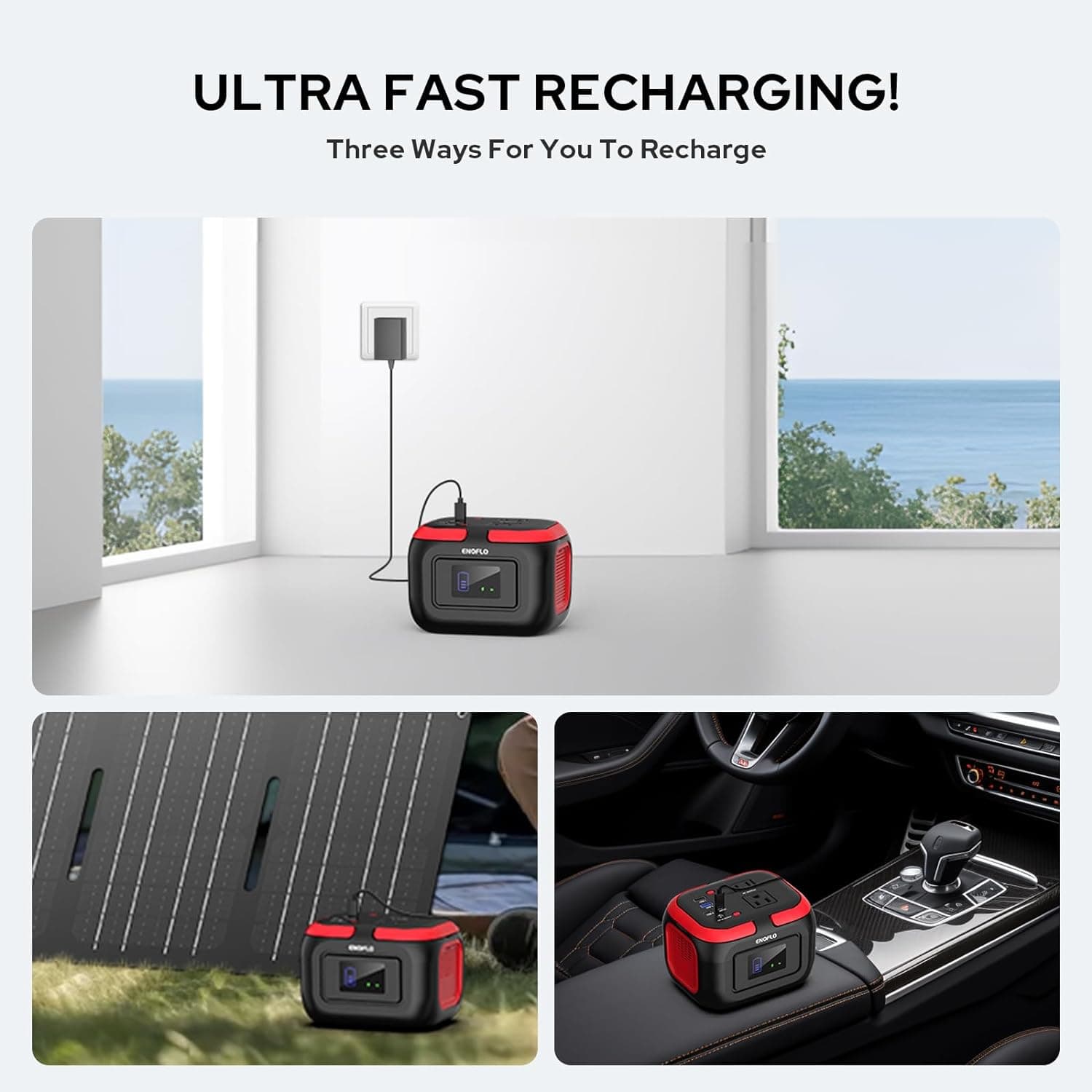 ENOFLO 97Wh Portable Power Station with 120W AC Outlet - image 3